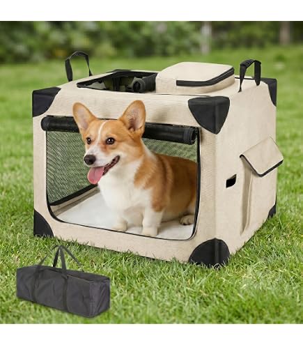 Amazon.co.jp: Petsfit 犬用ソフトクレート 折りたたみ ソフトケージ